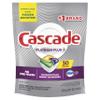 Cascade Platinum Dishwasher Pods, Actionpacs Dishwasher Detergent with Dishwasher Cleaner Action, Lemon Platinum Plus, 30 Count view 1