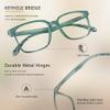 3 Pack Blue Light Blocking Glasses for Women or Men, Anti Eyestrain Dry Eyes, Headaches and Blurry Vision, Instantly Blocks Glare from Computers and Phone Screens (Black White+Slateblue+Tortoise) view 2