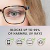 3 Pack Blue Light Blocking Glasses for Women or Men, Anti Eyestrain Dry Eyes, Headaches and Blurry Vision, Instantly Blocks Glare from Computers and Phone Screens (Champagne+Slateblue+Tortoise) view 3