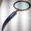 10 inch Brass & Glass Magnifier Materials Brass Glass & Plastic Handle view 3