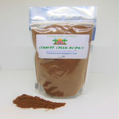 12 oz Ground Celery Powdered Seasoning- Natural Flavor Enhancers - Country Creek LLC- A Warming and Slightly Bitter Spice