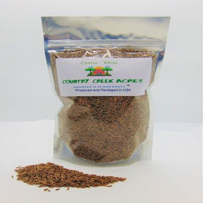 12 oz Whole Cumin Seed for Seasoning- Adds a Distinctive Flavor to Chili, Tamales and Various Indian curries- Extremely Aromatic and has a Warm Earthy Flavor-Country Creek LLC