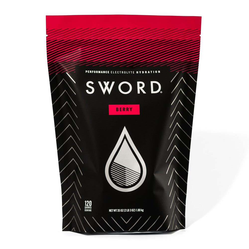 SWORD PERFORMANCE Electrolyte Replenisher Powder Drink Mix, Berry, 30-Serving Resealable Bag w/Scoop