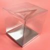 Durapak Supplies 24 PCS 5 x 5 x 7 w/Silver Card Bottom, Clear Plastic PVC Boxes for Party Favor Wedding Favor, retail products packaging and display view 1