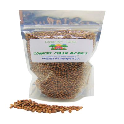 6 oz Whole Coriander Seed for Seasoning-Add bursts of citrusy, herbal flavor to your food- A common spice used in home brewing and pickling recipes-Country Creek LLC