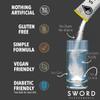 SWORD PERFORMANCE Electrolyte Replenisher Powder Drink Mix, Orange, 30-Serving Resealable Bag w/Scoop view 4