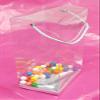 Durapak Supplies 12 PCS 6(W) x4(D) x11.5(H) Rope Handle w/Silver Card Bottom, Clear Plastic PVC Boxes for Party Favor Wedding Favor, retail products packaging and display view 1