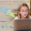 AZorb 2Pack Blue Light Blocking Glasses for Kids TR90 Unbreakable Computer Screen Glasses for Boys & Girls-2 Pack(Green+ Leopard) view 2