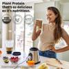 KOS Vegan Protein Powder, Salted Caramel Coffee - Low Carb Pea Protein Blend, Organic Plant Superfood Rich in Vitamins & Minerals - Keto, Dairy Free - Meal Replacement for Women & Men - 15 Servings view 2