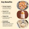 KOS Vegan Protein Powder, Salted Caramel Coffee - Low Carb Pea Protein Blend, Organic Plant Superfood Rich in Vitamins & Minerals - Keto, Dairy Free - Meal Replacement for Women & Men - 15 Servings view 3