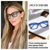 OCCI CHIARI Reading Glasses 1.25 Women Readers for Large Lady Clear Lens (1.0 1.25 1.5 1.75 2.0 2.25 2.5 2.75 3.0 3.5 4.0) view 2