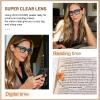 OCCI CHIARI Reading Glasses 1.25 Women Readers for Large Lady Clear Lens (1.0 1.25 1.5 1.75 2.0 2.25 2.5 2.75 3.0 3.5 4.0) view 3