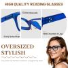 OCCI CHIARI Reading Glasses 1.25 Women Readers for Large Lady Clear Lens (1.0 1.25 1.5 1.75 2.0 2.25 2.5 2.75 3.0 3.5 4.0) view 4