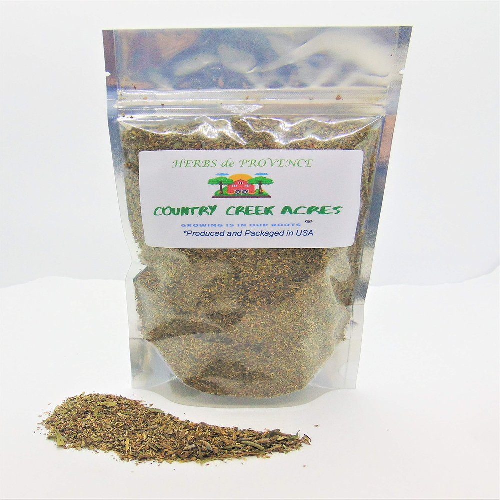 1 oz Herbes de Provence - An aromatic mixture of dried Provenal herbs and spices most commonly used in French cuisine- Country Creek LLC