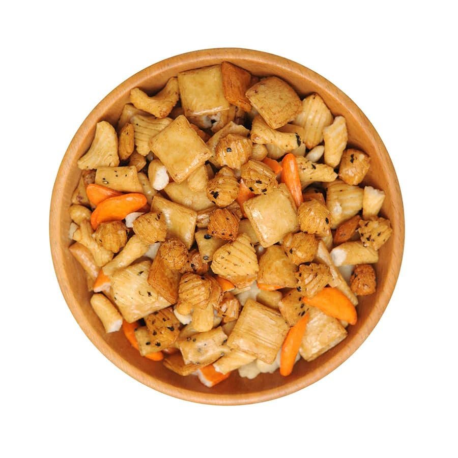 NY SPICE SHOP Oriental Rice Crackers 5 Pound (80 oz.) Oriental Rice Cracker Mix Japanese Rice Crackers Oriental Snack Mix Party Rice Cracker