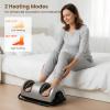 TISSCARE Shiatsu Foot Massager with Heat: FSA Eligible HSA Foot Massager for Neuropathy, Plantar Fasciitis and Pain Relief-Massage Feet/Leg/Calf/Ankle at Home/Office, Gifts for Women and Men(Gray) view 4