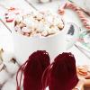 PRETYZOOM 10pcs Red Velvet Bags with Drawstrings Jewelry Storage Bag Drawstring Party Favor Bags Coin Pouch Xmas Clear Lip Gloss Travel Small Bag Cloth Mini Drawstring Small Red view 2