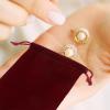 PRETYZOOM 10pcs Red Velvet Bags with Drawstrings Jewelry Storage Bag Drawstring Party Favor Bags Coin Pouch Xmas Clear Lip Gloss Travel Small Bag Cloth Mini Drawstring Small Red view 3