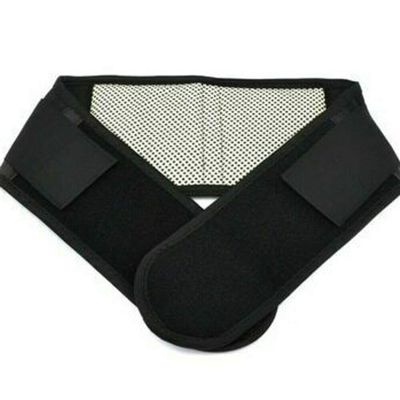 DSMYYXGS Magnetic Waist Support Back Support Brace Belt Lumbar Lower Waist Double Adjust Pain Relief (Color : Black, Size : Small)