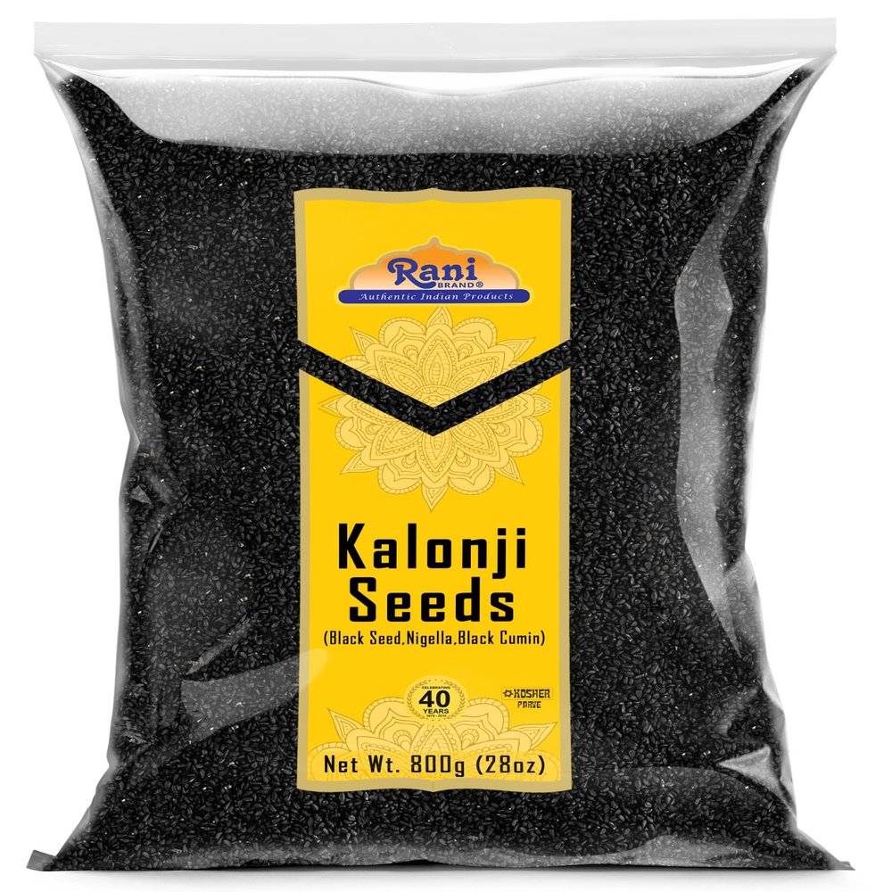 Rani Kalonji (Black Seed, Nigella Sativa, Black Cumin) Seeds 28oz (800g) ~ All Natural | Gluten Friendly | NON-GMO | Kosher | Vegan | Indian Origin