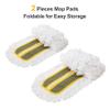 36" Microfiber Mop Pads 2 Pieces Just Fit CLEANHOME Industrial Dust Mop: B08R3F1ZZM,Green view 3