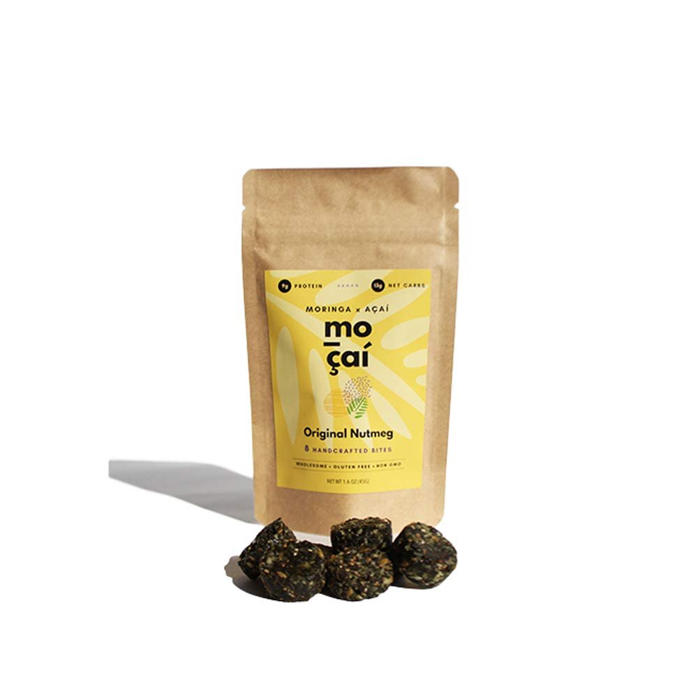 Healthy Snack Pack | Moringa & Aa | Set of 6 | Organic Ingredients | High Protein | Low Sugar | Low Carbs | Gluten Free | Energy Bites