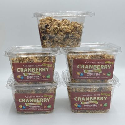 Country House CRANBERRY CRUNCH PACK (5 Counts) with Chia and Flaxseed, All Natural, Easy to Read Ingredients, No Artificial or Natural Flavors Added, No Gluten, Low Sodium, and a Crisp in Every Bite!