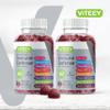 Viteey Multivitamin Gummies 8 in 1 Immune Support Supplement with Probiotics - Immune Boosters for Adults & Teens - Vegetarian, Gelatin Free, GMO Free - Chewable Berry Flavored Pectin Immune Defense view 2