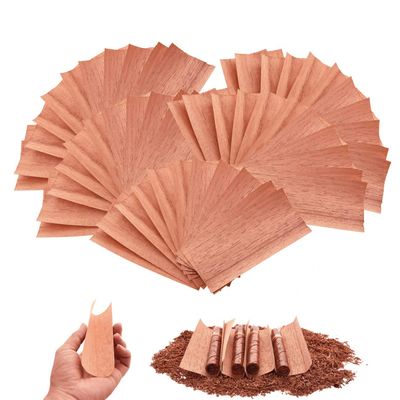 50PACK Cedar Sheets for Cigars Humidor, Spanish Cedar Sheets for Dividing or Lighting Up Cigars, Spanish Cedar Wood Veneer Lumber Strip Chip, Cigar Matches Cigar Accessories for Tube Jar/Box