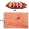 50PACK Cedar Sheets for Cigars Humidor, Spanish Cedar Sheets for Dividing or Lighting Up Cigars, Spanish Cedar Wood Veneer Lumber Strip Chip, Cigar Matches Cigar Accessories for Tube Jar/Box view 4