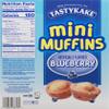 TastyKake Blueberry Mini Muffins, 5 Pouchesper Box, 8 Oz, 8.0 Oz view 2