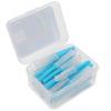 40pcs Dental Toothpick Brushes 1.0mm Blue Floss Pick Brush Interdental Brush Flossing Head Oral Brush Flosser Toothpick Cleaning Tools Oral Care Floss interdental Cleaners Pick interdental toothpicks view 1