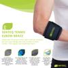 SENTEQ Tennis Elbow Brace: Arm Band for Tennis Elbow, Golfer Elbow and Forearm Support, Neoprene Wraps and Strap, Braces for Men and Women (Blue) view 2