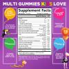 Multivitamin for Kids - Complete Daily Children's Multi Vitamin Gummies with Vitamin D, B Vitamins, Zinc & More - Energy, Memory Focus & Immune Health Support - Natural Berry Flavor Chew - 60 Gummies view 2