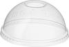 [100 Count] Crystal Clear PET Plastic Dome lids Fits 14, 16, 20, & 24 oz Cups for Iced Coffee, Milkshake, Slurpee, Ice cream, Razzle, Slush, Smoothy, Party's, view 2