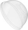 [100 Count] Crystal Clear PET Plastic Dome lids Fits 14, 16, 20, & 24 oz Cups for Iced Coffee, Milkshake, Slurpee, Ice cream, Razzle, Slush, Smoothy, Party's, view 3