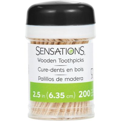Eco-Friendly Wooden Toothpicks - 200 Pcs
