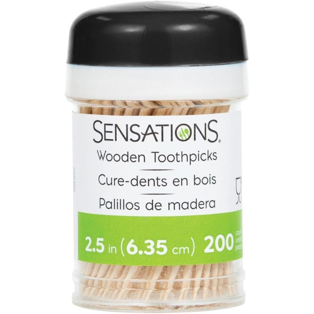 Eco-Friendly Wooden Toothpicks - 200 Pcs
