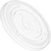 [100 Count] Crystal Clear PET Plastic Flat lids Fits 14, 16, 20, & 24 oz Cups for Iced Coffee, Milkshake, Slurpee, Ice cream, Razzle, Slush, Smoothy, Party's, view 2