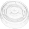 [100 Count] Crystal Clear PET Plastic Flat lids Fits 14, 16, 20, & 24 oz Cups for Iced Coffee, Milkshake, Slurpee, Ice cream, Razzle, Slush, Smoothy, Party's, view 3