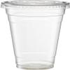 [100 Count] Crystal Clear PET Plastic Flat lids Fits 14, 16, 20, & 24 oz Cups for Iced Coffee, Milkshake, Slurpee, Ice cream, Razzle, Slush, Smoothy, Party's, view 4