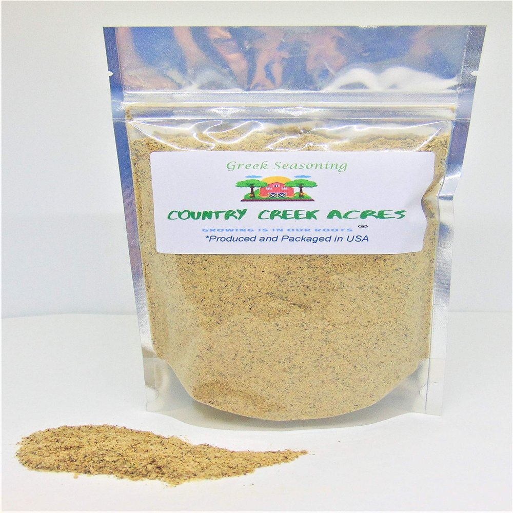 12 oz Greek Seasoning- Aromatic and Savory in Taste with Warm, Earthy, Minty, Slightly peppery and Sweet Undertones. - Country Creek LLC
