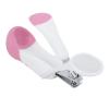 Baby Nail Scissors, Baby Nail File, Kid Nail Clipper for Babie, Toddler,Infant(Pink) view 3