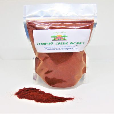 12 oz Paprika Seasoning- A popular seasoning in many cuisines, mild in flavor without strong notes of heat or sweetness - Country Creek LLC