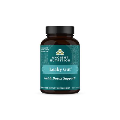 Ancient Nutrition Gut Health Supplement Leaky Gut Capsules, 60ctFormulated with Licorice Root, Astragalus, Marshmallow, and L-Glutamine, Gluten Free, Paleo and Keto Friendly, 60 Ct