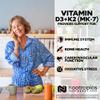 Nootropics Depot Vitamin D3 + K2 with Vitamin C Tablets | 365 Count | 125g | Equivalent to 5000 IU | Year Supply view 4