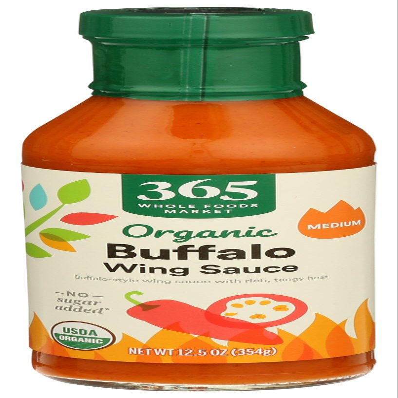365 by Whole Foods Market Organic Buffalo Wing Sauce Medium, 12.5 Ounce
