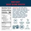 Bare Bones Beef Bone Broth Instant Powdered Mix Packets | 5g Collagen | 10g Protein | Keto & Paleo Friendly | No Artificial Flavors | Rich Savory on-the-go 4 Pack view 2