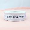 1 Inch White Chiffon Valentines Ribbon, Just for You Ribbon for Gift Wrapping, Holiday Party, Wedding Decorations, 22 Yards Gift Ribbon for Balloons, Sewing, and Floral DIY Decor view 4