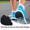 16 Pieces Non-Skid Shoe Pads Self-Adhesive Shoe Grips Anti Slip Pads Noise Reduction Cushion Anti-Shedding Rubber Sole Protector(Simple Style,Black) view 2